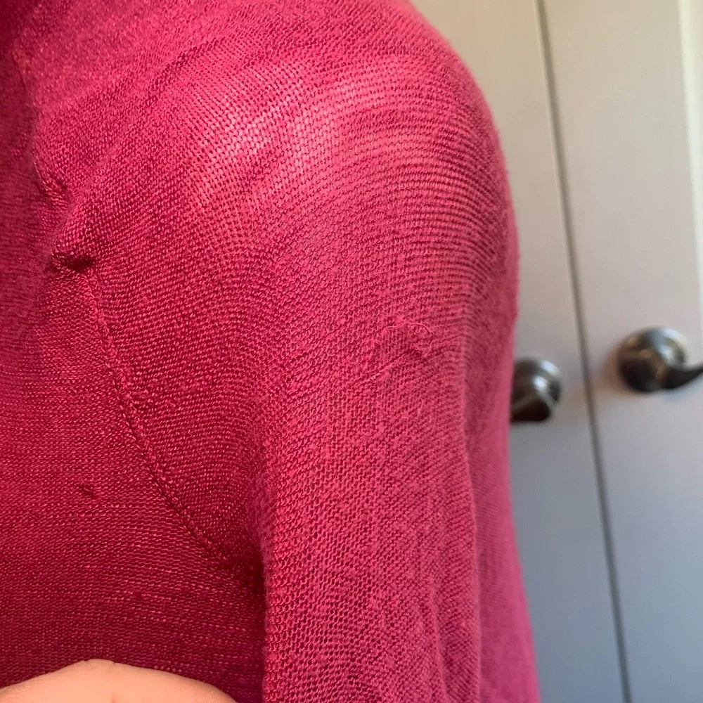 Free People Pink Long Sleeve Layering Shirt Size Small - Picture 11 of 11